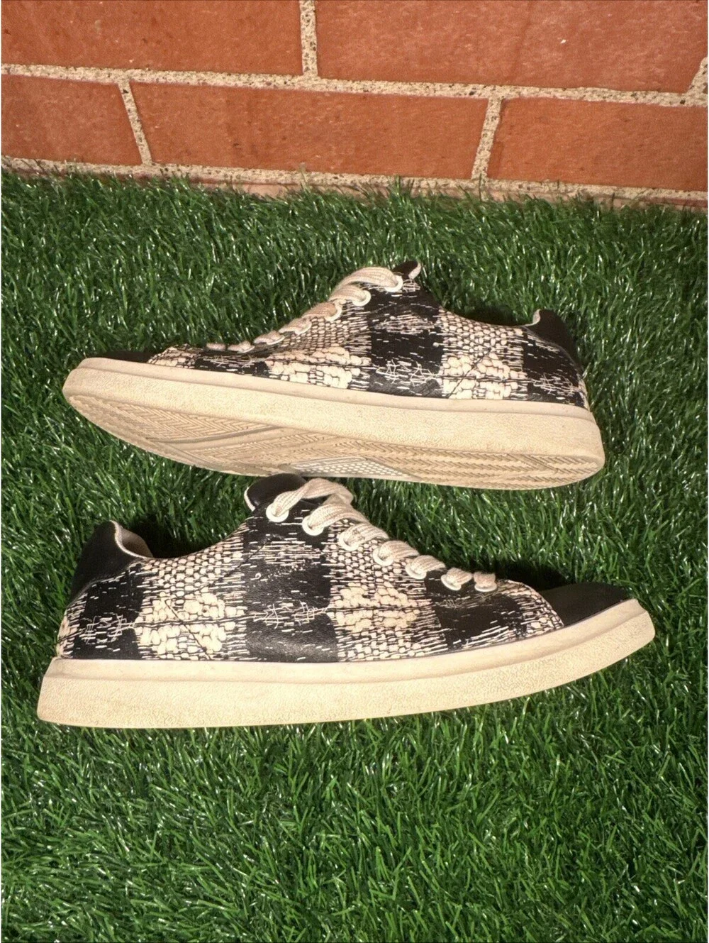 Tory Burch Howell Court Printed Tumbled Leather Sneaker Size 6M 8913-F20